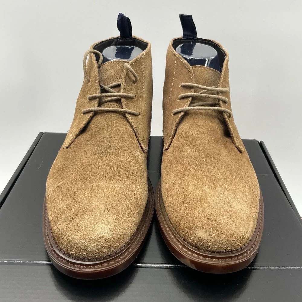 Steve Madden P-Hemet 275 Mens Taupe Suede Leather Chukka Desert Boots Size 9